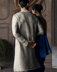The La Creme' Savannah Tuscan Grey Kurta Set