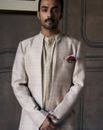 The Classic Dhagai Open Rambagh Achkan With Kurta
