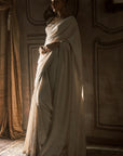 The Oslo Winged Silk Trinity Mukaish Saree