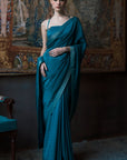 The Emerald Oxford Silk Saree