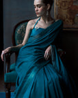 The Emerald Oxford Silk Saree