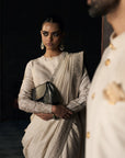 The Royal Montmartre Ekru Silk Saree