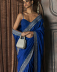 The Cobalt Silk Sirena Saree
