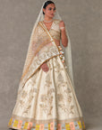 Ivory Anar-Phool Lehenga