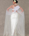 White Son Chidiya Cape Set - Ready to Ship