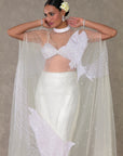 White Son Chidiya Cape Set - Ready to Ship