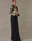 Black 'Son-Chidiya' Cropped Blazer Set