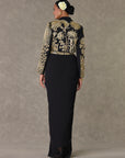 Black 'Son-Chidiya' Cropped Blazer Set
