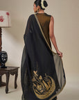 Black 'Gulkand Gulnaar' Anarkali Set