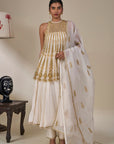 Ivory 'Leher Ki Mehfil' Anarkali Set