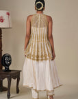 Ivory 'Leher Ki Mehfil' Anarkali Set