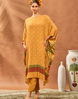 Yellow Spades Blossom Kurta Set