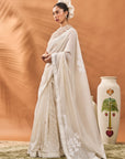 Ivory All Fours Saree
