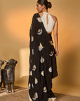 Black & White Polka All Charms Saree
