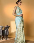 Mint And Blue All Charms Saree