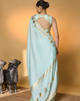 Mint And Blue All Charms Saree