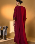 Red & Plum Moonlight Melody Kaftan