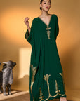 Green Palm Tress Kaftan