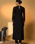 Black Khidki Kurta Set