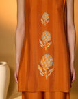 Saffron Sky Striped Kurta Set