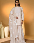 Rose Blushing Sharara Set
