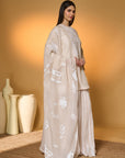 Rose Blushing Sharara Set