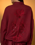 Maroon Pine-Code Co-Ord Set