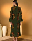 Olive Green Chirpy Dress