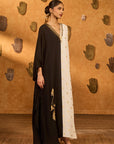 Black And White Heartbeat Kaftan