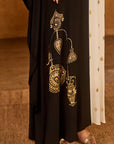 Black And White Heartbeat Kaftan