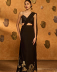 Black Zen Stitched Saree