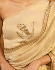 Ivory Moon Garden Tissue Saree