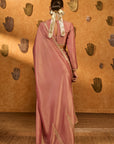 Mauve Moon Garden Tissue Saree