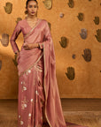 Mauve Moon Garden Tissue Saree