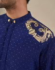 Midnight blue Astral Arch Kurta Set
