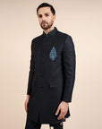 Midnight Blue Bandhgala