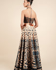 Midnight Blue Corset Skirt Set