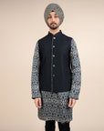Midnight Blue Nehru Jacket