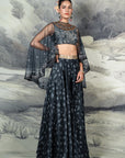 Midnight Blue Sharara Set | Baroda