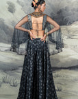 Midnight Blue Sharara Set | Baroda
