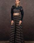 Midnight Blue Sharara Set | Muraqqa