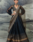 Midnight Blue Skirt Set | Baroda
