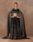 Midnight Blue Skirt Set | Muraqqa