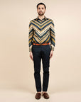 Multi-Hued Striped Shirt