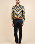 Multi-Hued Striped Shirt
