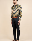 Multi-Hued Striped Shirt