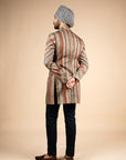 Multicolored Striped Bandhgala