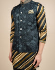 Navy Blue Nehru Jacket
