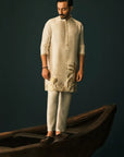 Ivory Backwater Postcard Kurta Set