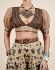 Oat Beige Sharara Set